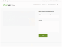 Tablet Screenshot of greenuptown.com